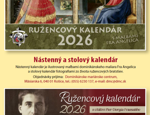 Nástenný a stolový kalendár 2026 – STÁLE V PONUKE :)