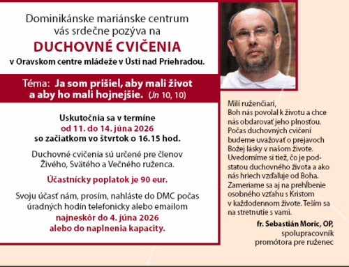 Duchovné cvičenia v Oravskom centre mládeže 11.-14. jún